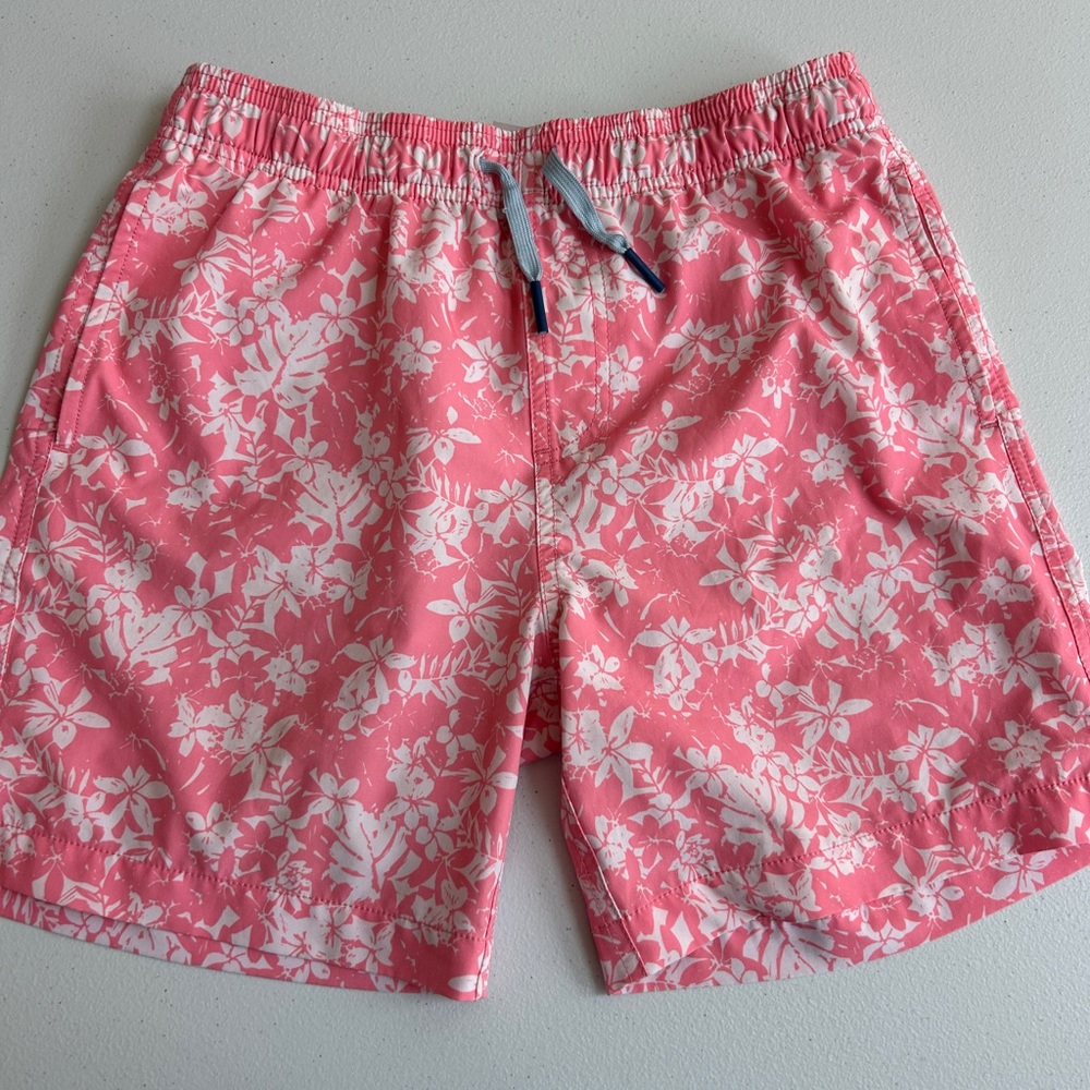 Southern Tide Coral Floral Swim Trunks